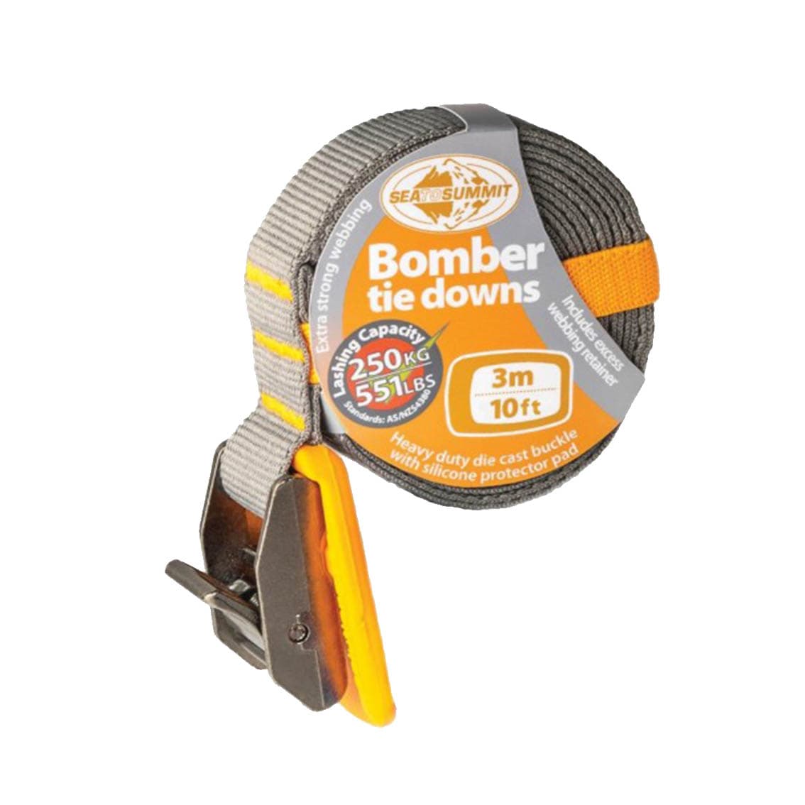 Sea To Summit Bomber Tie Down — 3m/10ft – Orange