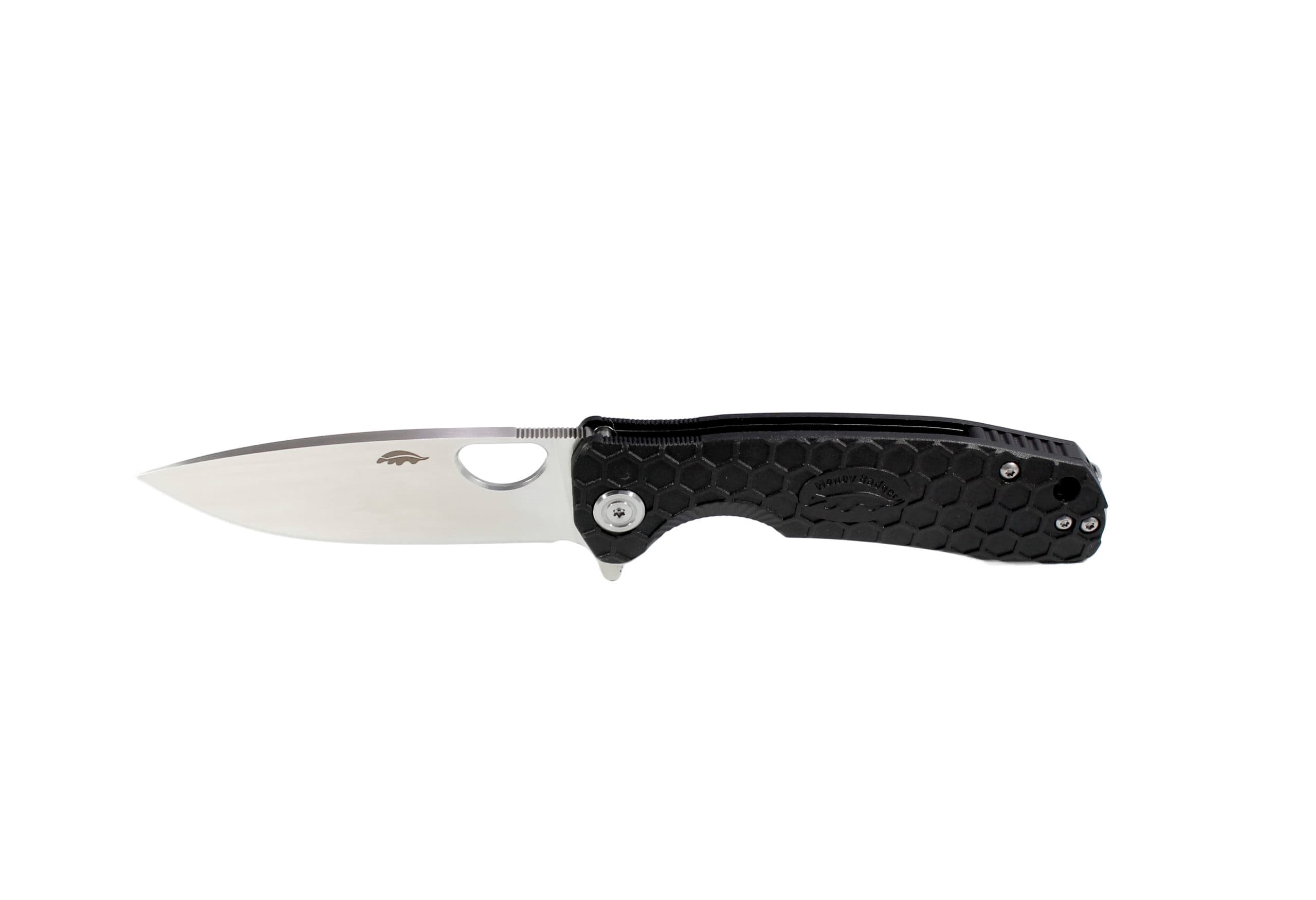 Honey Badger Flipper D2 – Medium (No Choil) — Black