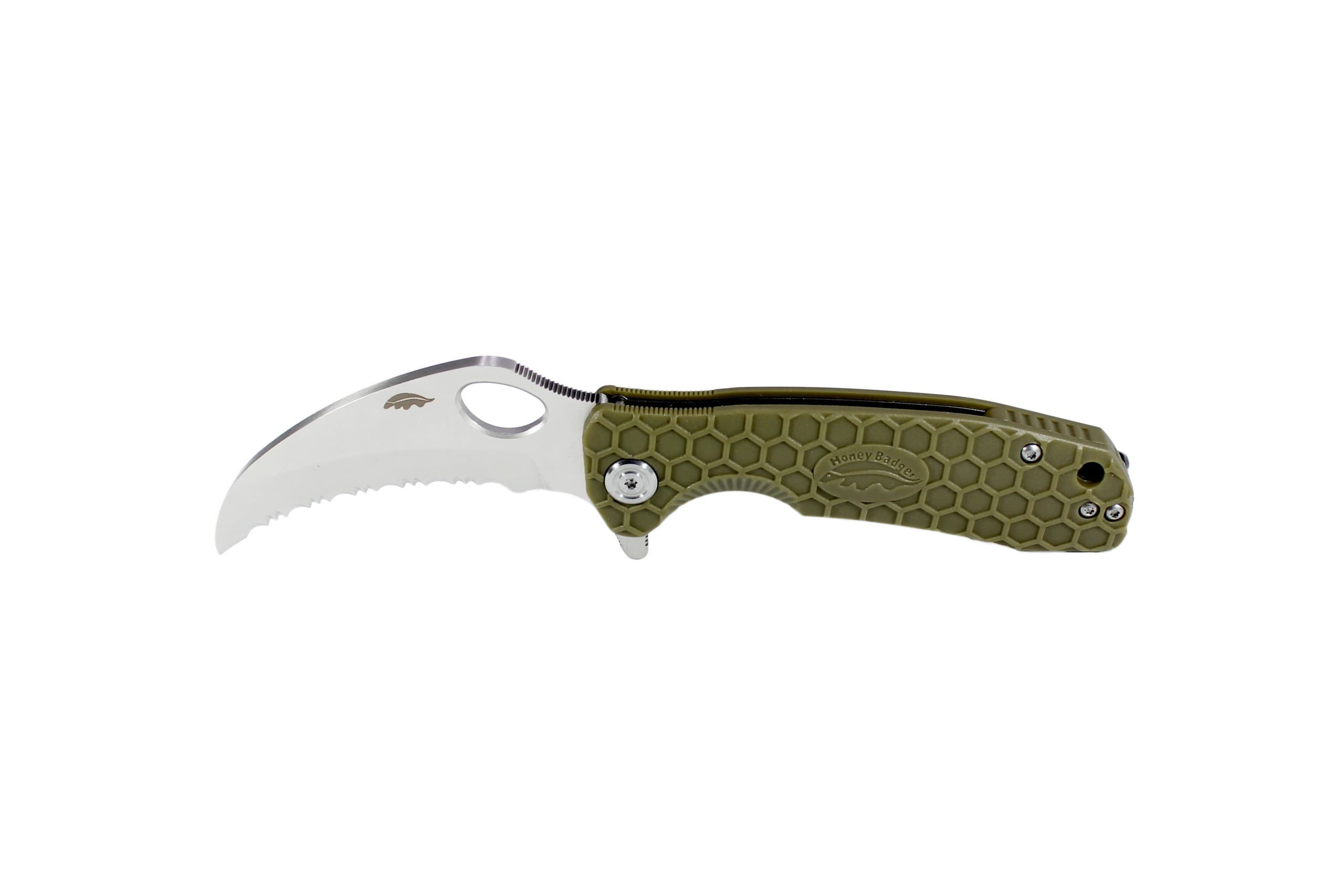 Honey Badger Claw Serrated – Large — Green