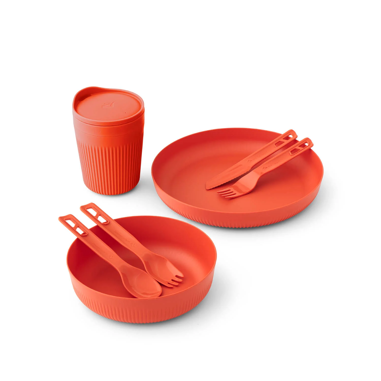Sea To Summit Passage Dinnerware Set – (7 Piece) — Spicy Orange