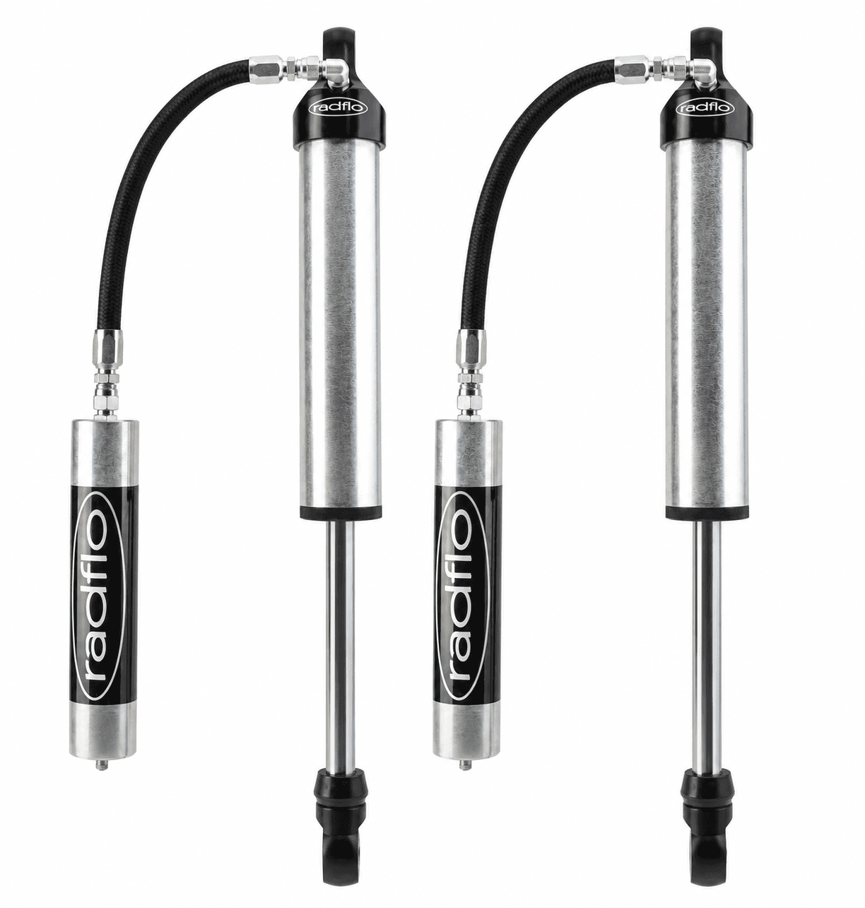 Radflo Nissan Patrol Y62 Rear 2.5" Dia Shocks with Remote Reservoir & Compression Adjuster