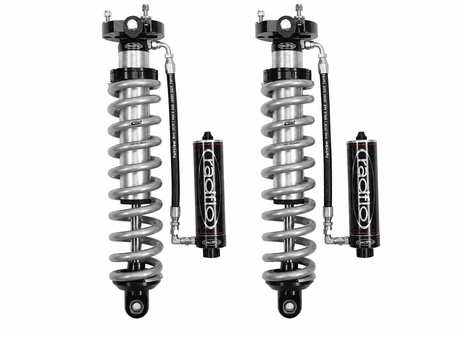 Radflo Nissan Patrol Y62 2.5" Dia Front Coil Over Shocks with Remote Reservoir & Compression Adjuster