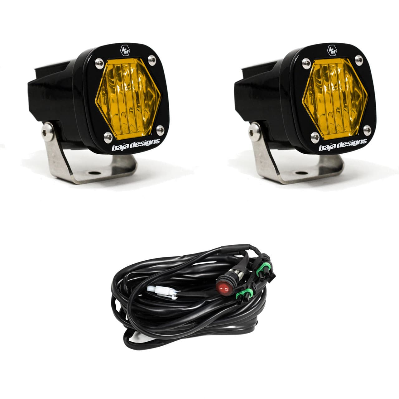Baja Designs S1 Amber Wide Cornering LED Pair