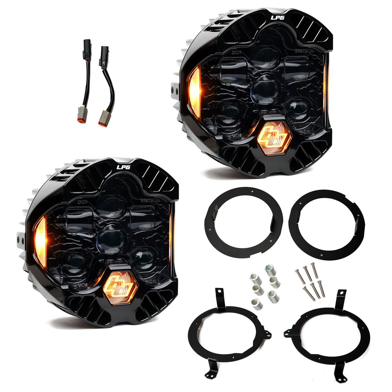 Baja Designs DOT LP6 LED Headlight Kit - Jeep 2018-2026 Wrangler JL; 2020-2026 Gladiator JT; NOTE w/LED Headlights