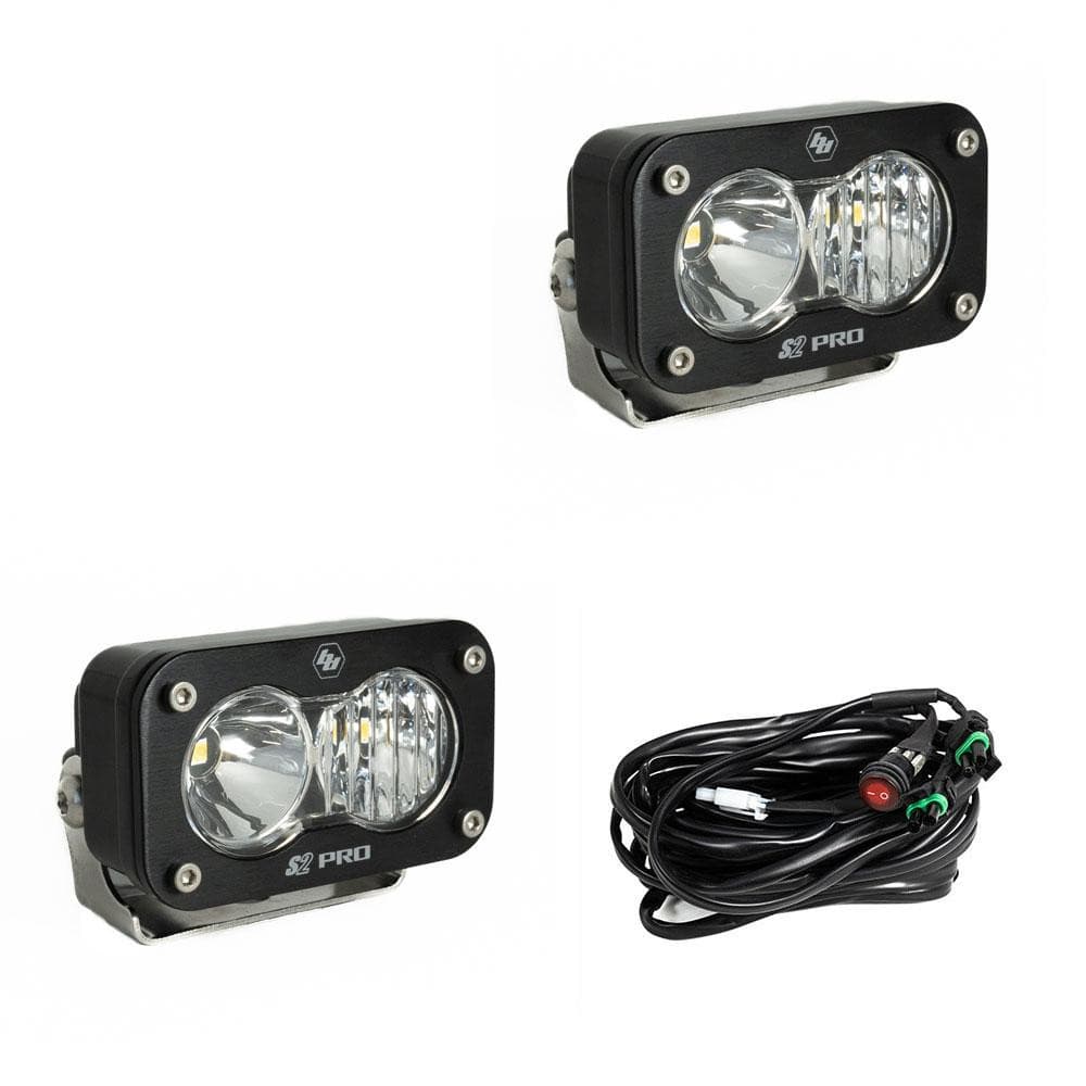 Baja Designs S2 Pro Clear Driving Combo LED Lights Pair
