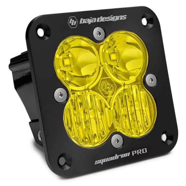 Baja Designs Squadron Pro Flushmount Amber Single Light
