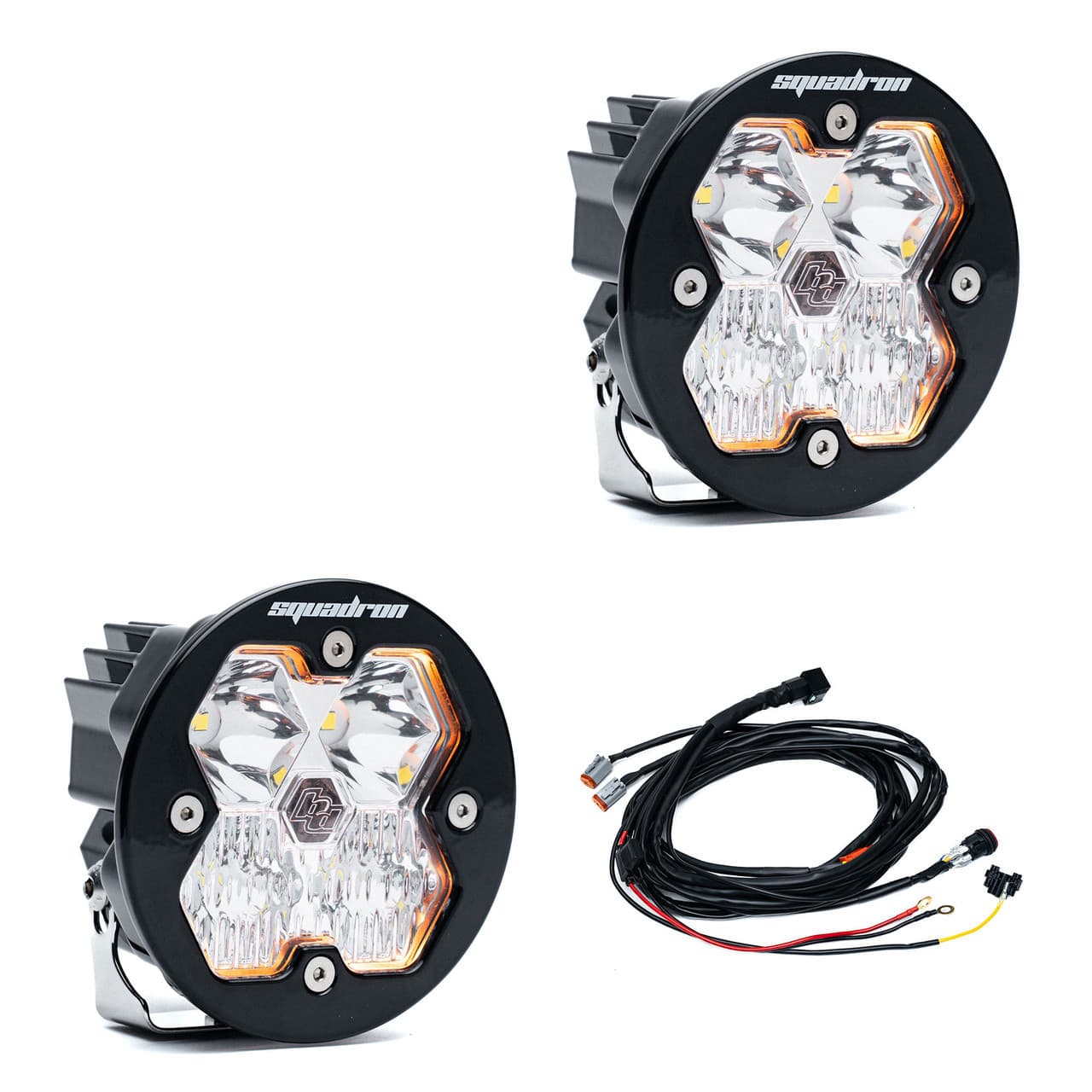 Baja Designs Squadron-R 2.0 Sport Clear Driving Combo LED Light Pod Pair