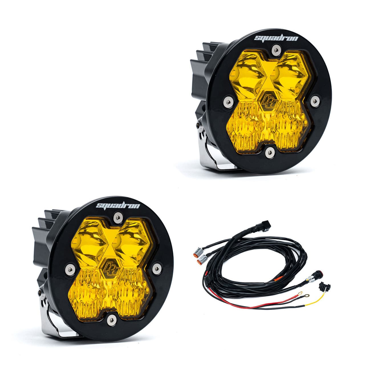 Baja Designs Squadron-R 2.0 Sport Amber Driving Combo LED Light Pod Pair