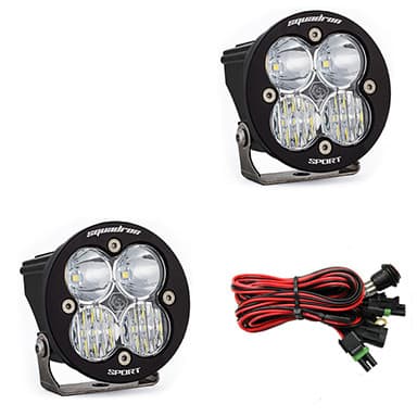 Baja Designs Squadron R Sport Black LED Auxiliary Light Pod Pair