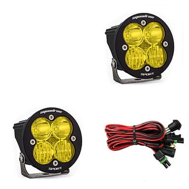 Baja Designs Squadron (R) Sport Black LED Auxiliary Light Pod Pair Universal