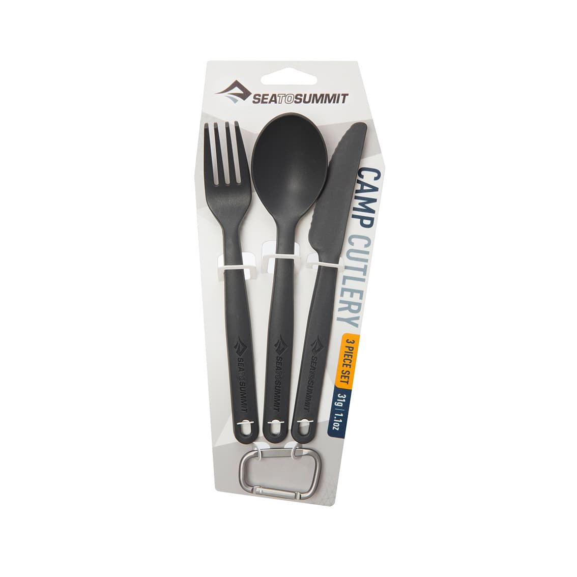 Sea To Summit Camp Cutlery Set 3Pc — Charcoal
