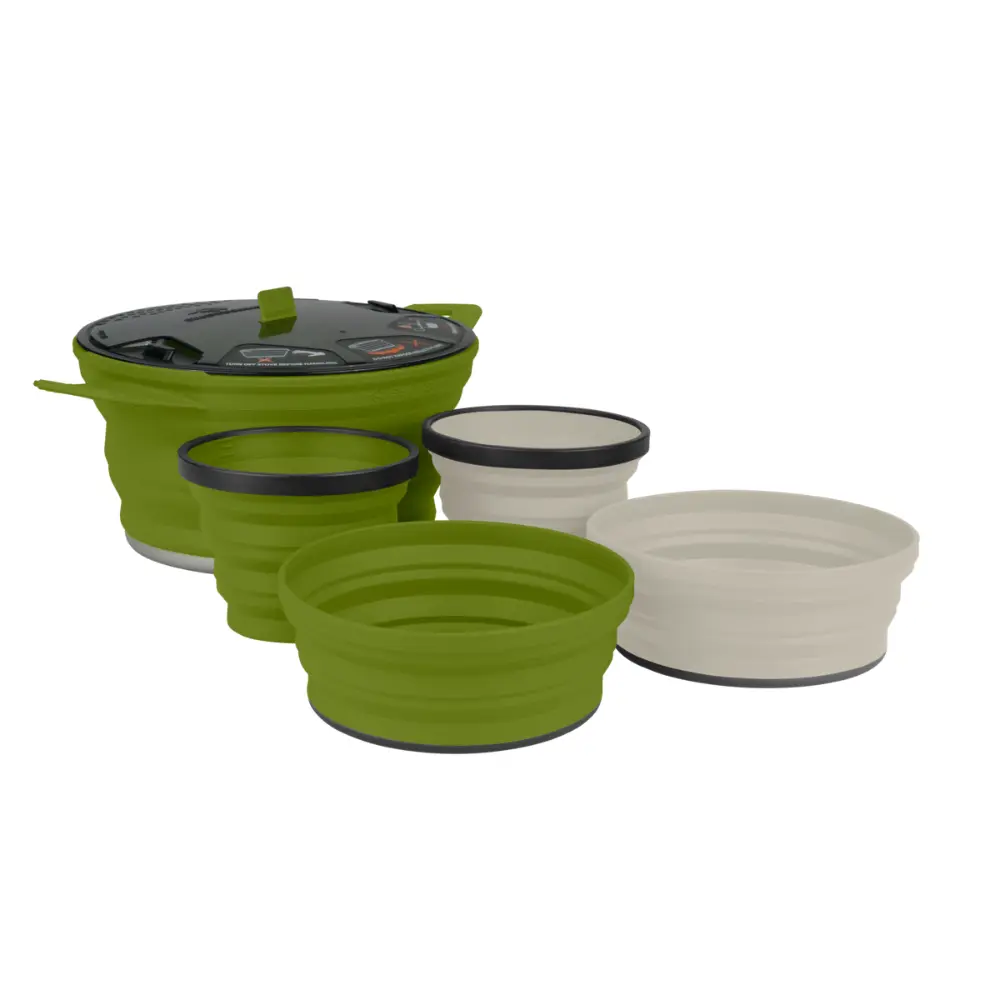 Sea To Summit X-Set: 31 5Pc (X-Pot 2.8L, 2 X-Bowls, 2 X-Mugs)