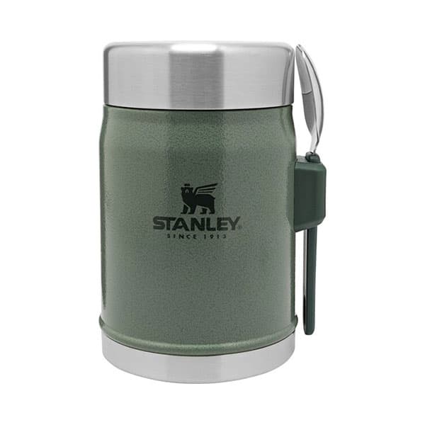 Stanley Classic Legendary Food Jar 0.4L With Spork — Hammertone Green
