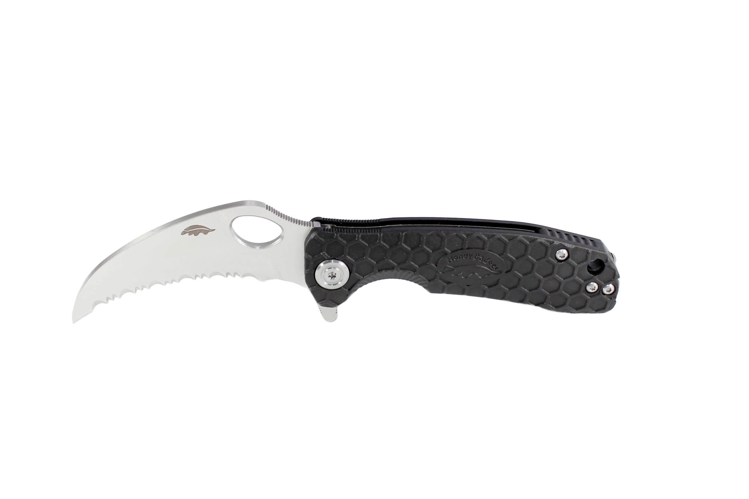 Honey Badger Claw Serrated – Large — Black