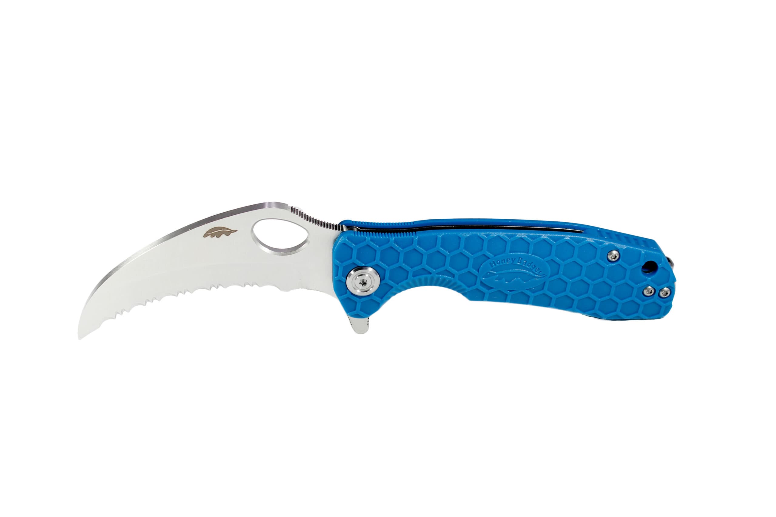 Honey Badger Claw Serrated – Large — Blue