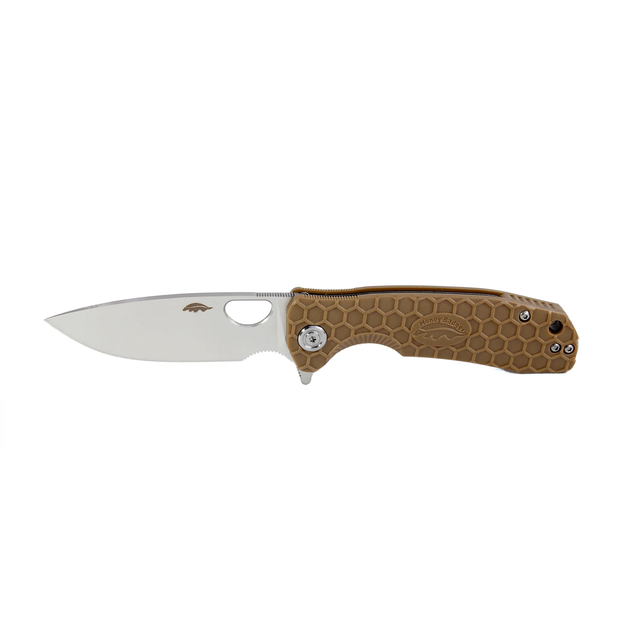 Honey Badger Flipper 14C28N – Medium — Tan