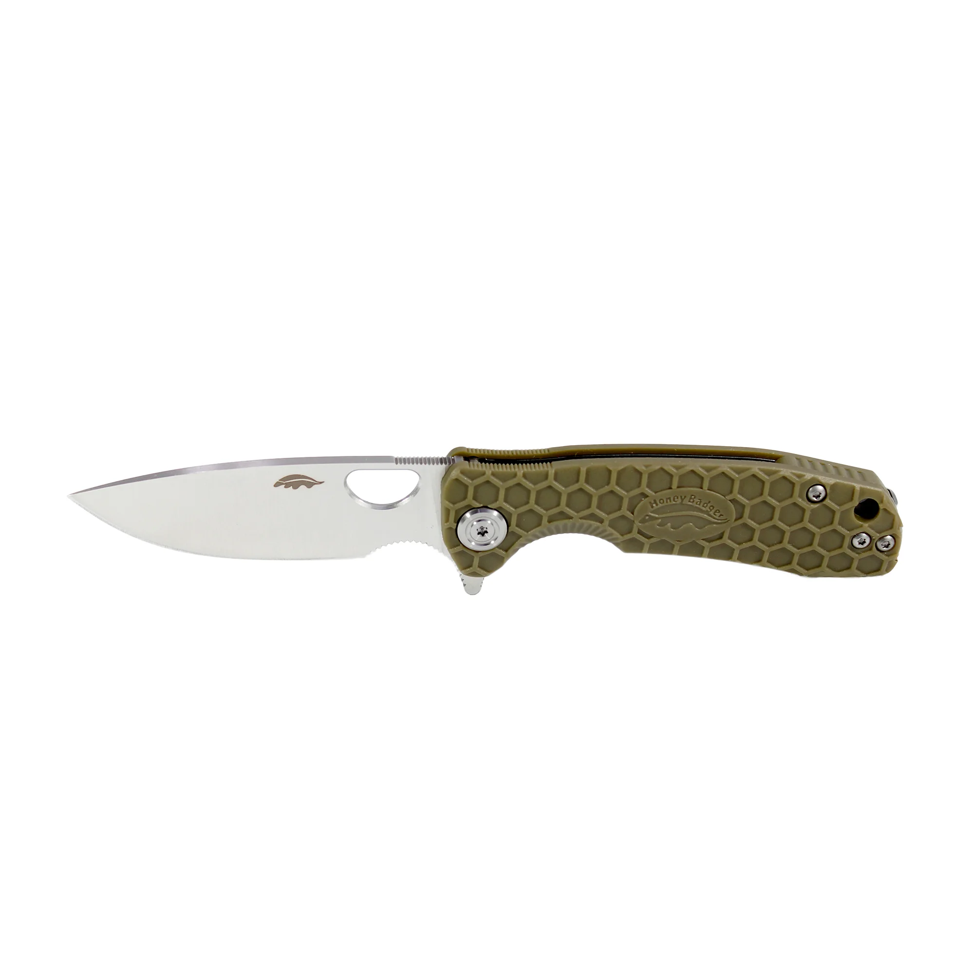 Honey Badger Flipper 14C28N – Medium — Green