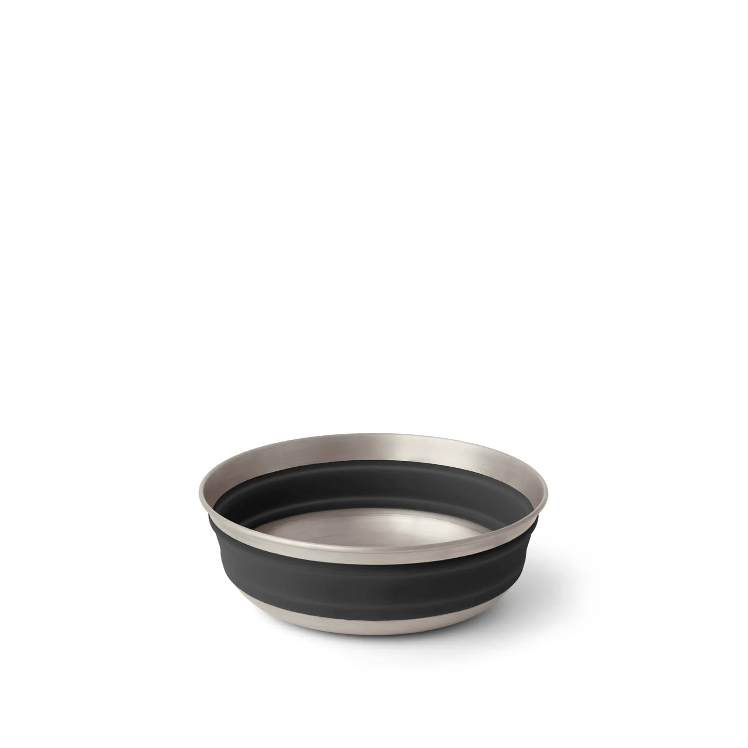 Sea To Summit Detour Stainless Steel Collapsible Bowl — Beluga Black / Medium