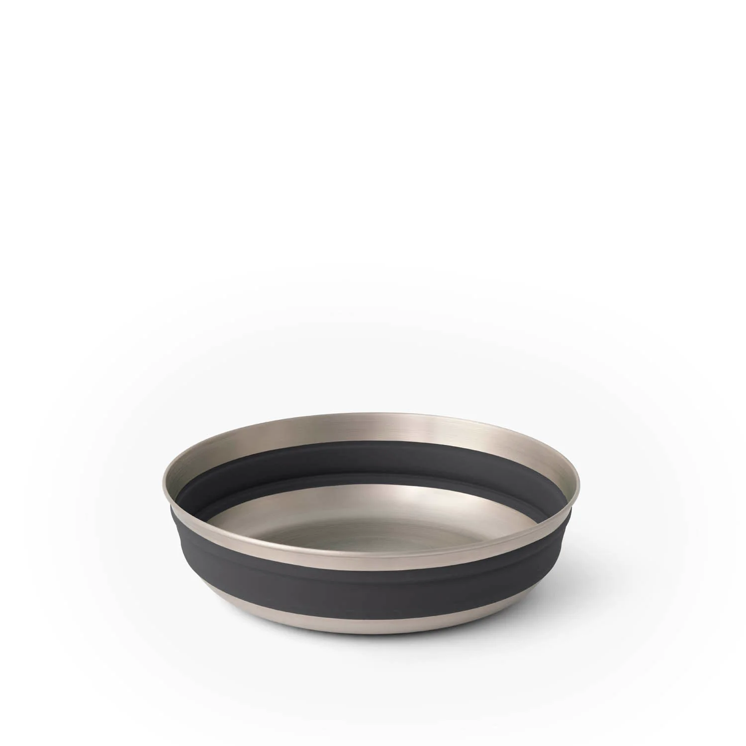 Sea To Summit Detour Stainless Steel Collapsible Bowl — Beluga Black / Large