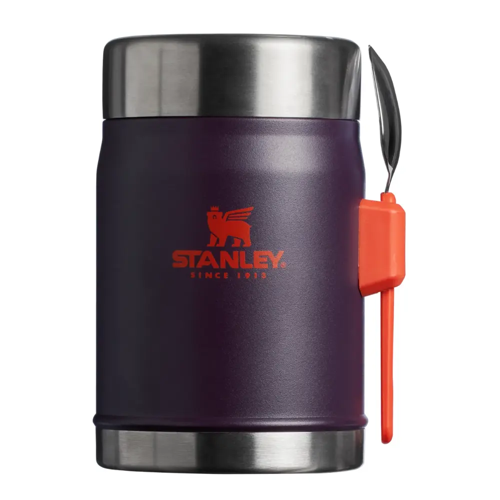Stanley Classic Legendary Food Jar 0.4L With Spork — Plum