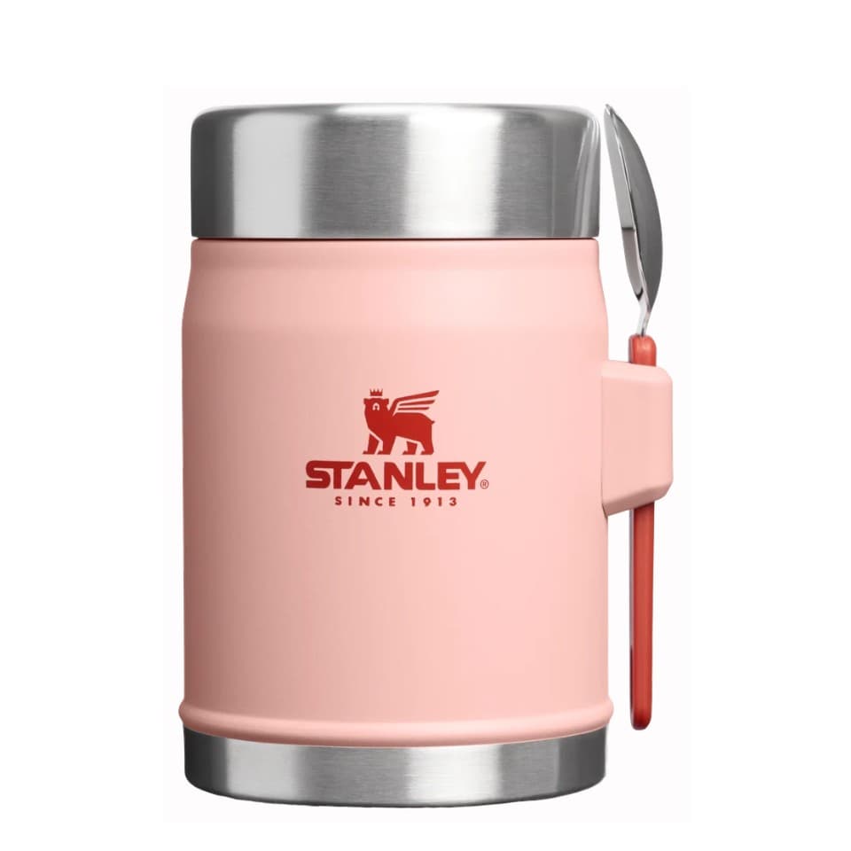Stanley Classic Legendary Food Jar 0.4L With Spork — Peach Rose