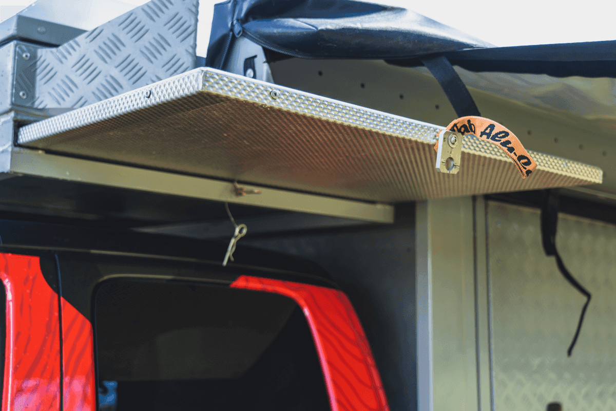 Canopy Camper and Khaya Table Slide