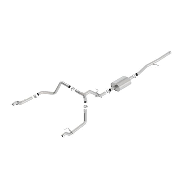 Chevrolet Silverado / GMC Sierra 1500 19-276 S-Type Cat-Back Exhaust, OE Tips, 5.3L