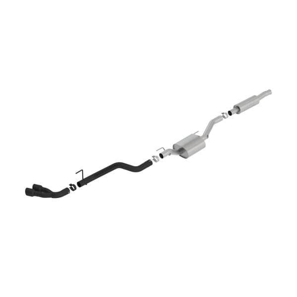 Jeep Wrangler Gladiator JT 3.6L 19-27 S-Type Cat-Back Exhaust, Double Black Tips